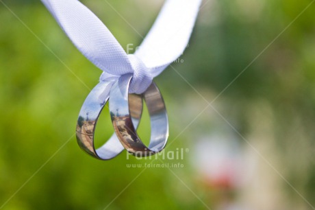 Fair Trade Photo Colour image, Green, Hanging, Horizontal, Love, Marriage, Nature, Outdoor, Peru, Ring, Silver, South America, Two, Wedding, White
