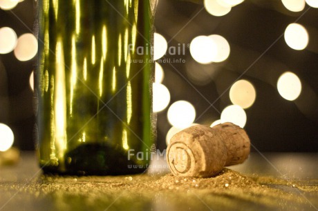 Fair Trade Photo Bottle, Colour image, Cork, Horizontal, Light, New Year, Night, Peru, South America
