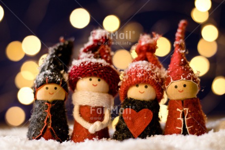 Fair Trade Photo Christmas, Christmas decoration, Colour, Colour image, Doll, Horizontal, Light, Nature, Object, Place, Snow, South America, Yellow