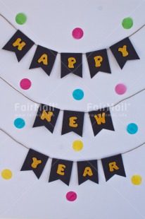 Fair Trade Photo Colour image, Decoration, Flag, Letter, New Year, Peru, South America, Text, Vertical