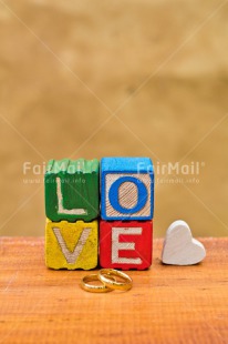 Fair Trade Photo Colour image, Colourful, Gold, Heart, Letter, Love, Marriage, Peru, Ring, South America, Thinking of you, Valentines day, Vertical, Wedding, White, Wood