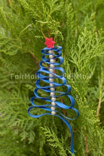 Fair Trade Photo Blue, Christmas, Christmas decoration, Christmas tree, Colour, Colour image, Green, Object, Place, Red, South America, Star, Vertical