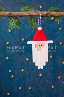 Fair Trade Photo Blue, Christmas, Christmas decoration, Colour, Colour image, Object, People, Place, Red, Santaclaus, South America, Star, Vertical