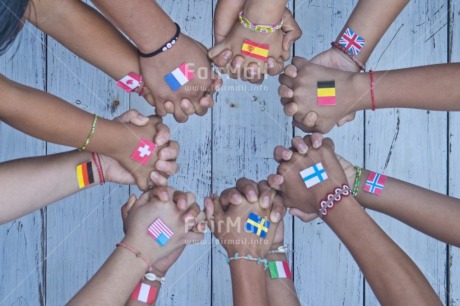 Fair Trade Photo Body, Bracelet, Brother, Colour image, Flag, Friendship, Hand, Hope, Horizontal, Object, Peace, People, Peru, Place, Solidarity, South America, Together, Tolerance, Union, Values
