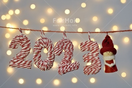 Fair Trade Photo 2023, Activity, Adjective, Celebrating, Colour, Doll, Horizontal, Light, Nature, New Year, Object, Present, Red, Washingline, White