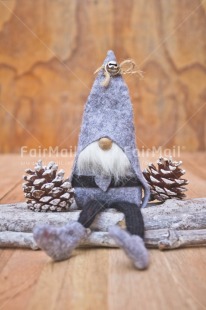 Fair Trade Photo Activity, Adjective, Celebrating, Christmas, Christmas decoration, Colour, Dwarf, Elf, Grey, Nature, Object, Pine cone, Present, Vertical, Wood
