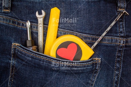 Fair Trade Photo Colour, Dad, Father, Fathers day, Heart, Jeans, Note, Object, People, Red, Tool, Trousers