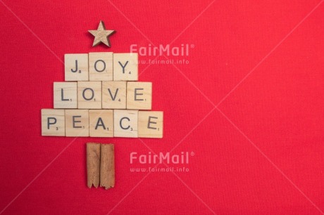 Fair Trade Photo Christmas, Christmas decoration, Christmas tree, Colour, Emotions, Joy, Letter, Love, Object, Peace, Red, Star, Text, Values
