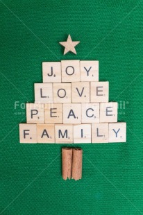 Fair Trade Photo Christmas, Christmas decoration, Christmas tree, Colour, Emotions, Family, Green, Joy, Letter, Love, Object, Peace, People, Star, Text, Values