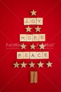 Fair Trade Photo Christmas, Christmas decoration, Christmas tree, Emotions, Joy, Letter, Love, Object, Peace, Star, Text, Values