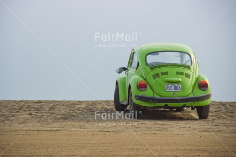 Fair Trade Photo Activity, Beach, Car, Colour image, Fathers day, Green, Horizontal, Outdoor, Peru, Sand, South America, Transport, Travelling