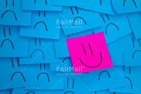 Fair Trade Photo Blue, Business, Colour image, Colourful, Different, Emotions, Exams, Face, Happiness, Indoor, Message, New Job, Office, Paper, Peru, Pink, Smile, Smiling, South America, Studio
