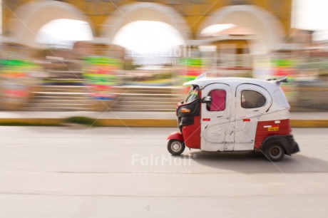 Fair Trade Photo Activity, Car, Colour image, Day, Horizontal, Moving, Outdoor, Peru, South America, Street, Transport, Travel, Travelling