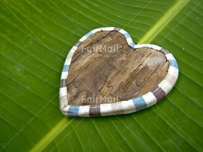 Fair Trade Photo Green, Heart, Horizontal, Leaf, Love, Nature, Peru, South America, Valentines day, Wood
