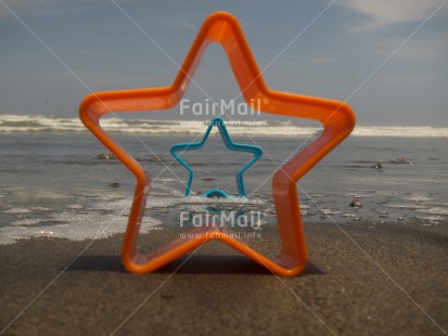 Fair Trade Photo Beach, Christmas, Closeup, Colour image, Day, Horizontal, Outdoor, Peru, Sea, South America, Star, Water