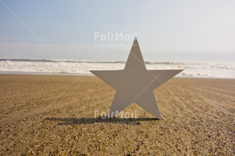 Fair Trade Photo Beach, Christmas, Closeup, Colour image, Day, Horizontal, Outdoor, Peru, Sand, Sea, Sky, South America, Star