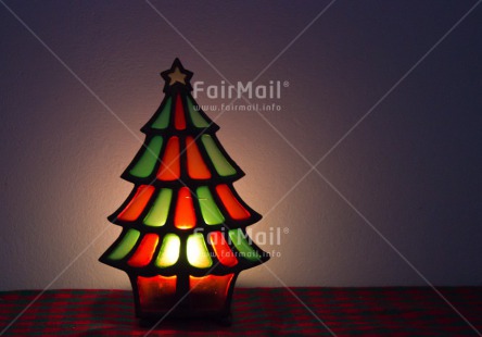 Fair Trade Photo Candle, Christmas, Closeup, Colour image, Flame, Horizontal, Peru, South America, Studio, Tree
