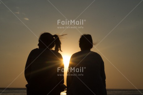 Fair Trade Photo Beach, Evening, Friendship, Horizontal, Outdoor, Peru, South America, Sunset, Two people