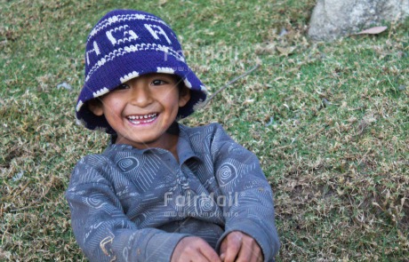 Fair Trade Photo Activity, Colour image, Day, Emotions, Happiness, Horizontal, Latin, Looking at camera, One boy, Outdoor, People, Peru, Portrait halfbody, Rural, Smiling, South America
