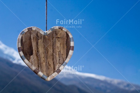 Fair Trade Photo Colour image, Heart, Horizontal, Love, Marriage, Peru, Sky, South America, Summer, Valentines day, Wood