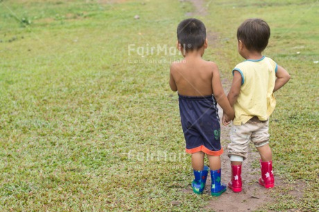 Fair Trade Photo Boot, Colour image, Cute, Friendship, Grass, Horizontal, People, Peru, Rural, South America, Together, Two boys