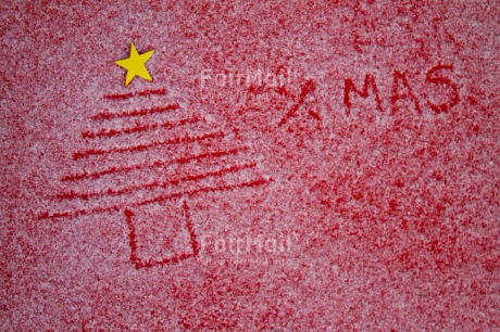 Fair Trade Photo Christmas, Colour image, Horizontal, Snow, Star, Tree