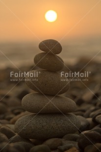Fair Trade Photo Balance, Beach, Colour image, Condolence-Sympathy, Peru, Sea, South America, Spirituality, Stone, Sunset, Vertical, Wellness