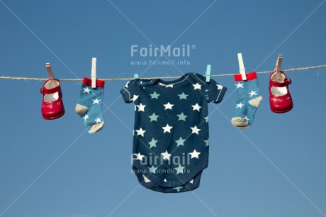 Fair Trade Photo Birth, Clothing, Colour image, Horizontal, New baby, Peru, South America, Teddybear, Washingline
