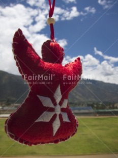 Fair Trade Photo Angel, Christmas, Colour image, Focus on background, Outdoor, Peru, South America, Tabletop, Vertical