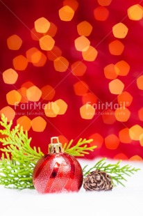 Fair Trade Photo Christmas, Christmas ball, Christmas decoration, Colour, Green, Light, Nature, Object, Pine cone, Snow