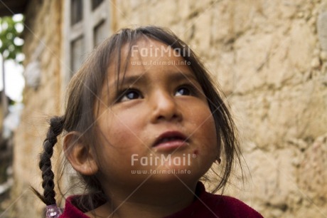 Fair Trade Photo Activity, Colour image, Day, Horizontal, House, Looking away, One girl, Outdoor, People, Peru, Portrait headshot, Rural, South America, Young