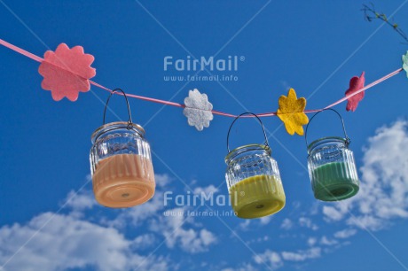 Fair Trade Photo Birthday, Blue, Candle, Clouds, Colour image, Colourful, Congratulations, Flower, Garden, Horizontal, Invitation, Low angle view, Outdoor, Party, Peru, Seasons, Sky, South America, Summer