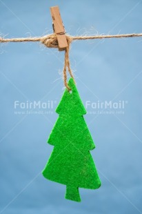 Fair Trade Photo Blue, Christmas, Christmas decoration, Christmas tree, Colour, Green, Object, Washingline