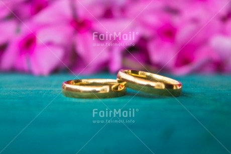 Fair Trade Photo Blue, Colour image, Flower, Gold, Horizontal, Indoor, Love, Marriage, Peru, Pink, Ring, South America, Two, Wedding
