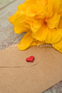 Fair Trade Photo Brown, Colour image, Envelope, Flower, Heart, Love, Marriage, Mothers day, Peru, Red, South America, Thinking of you, Valentines day, Vertical, Wedding, Yellow