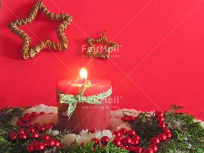 Fair Trade Photo Candle, Christmas, Colour image, Flame, Green, Horizontal, Peru, Red, South America, Star