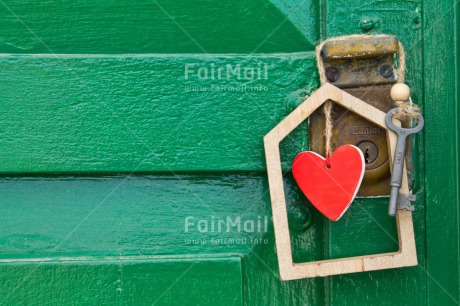 Fair Trade Photo Colour image, Door, Heart, Horizontal, Key, Love, New home, Peru, South America