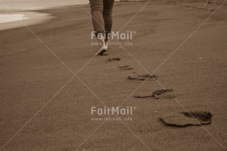 Fair Trade Photo Activity, Beach, Colour image, Footstep, Holiday, Horizontal, One woman, People, Peru, Sand, South America, Travel, Walking
