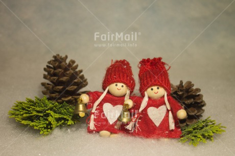 Fair Trade Photo Christmas, Colour image, Friendship, Heart, Horizontal, Peru, Pine, Red, Snow, South America, Together
