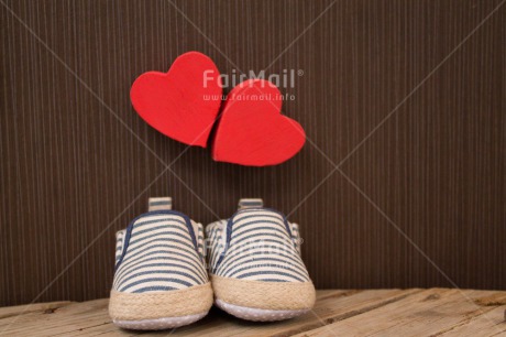 Fair Trade Photo Baby, Birth, Colour image, Heart, Horizontal, Love, New baby, People, Peru, Red, Shoe, South America