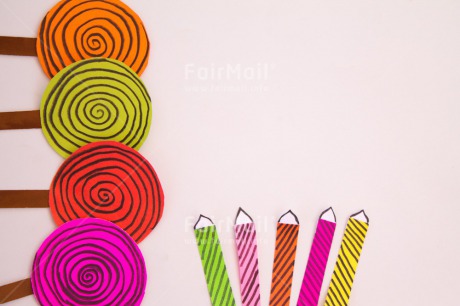 Fair Trade Photo Activity, Birthday, Candle, Celebrating, Colour image, Crafts, Horizontal, Indoor, Lollipop, Multi-coloured, Paper, Peru, Seasons, South America, Studio, Summer, Sweets