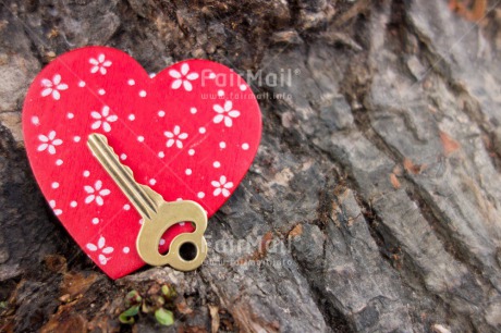 Fair Trade Photo Closeup, Colour image, Heart, Horizontal, Key, Love, New home, Peru, Red, South America, Tree, Valentines day