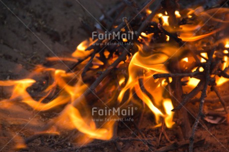 Fair Trade Photo Colour image, Evening, Fire, Flame, Outdoor, Peru, Seasons, South America, Warmth, Winter