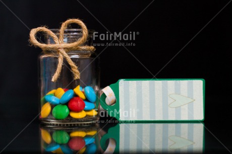 Fair Trade Photo Birthday, Colour image, Colourful, Glass, Horizontal, Indoor, Message, Multi-coloured, Peru, South America, Sweets, Thank you