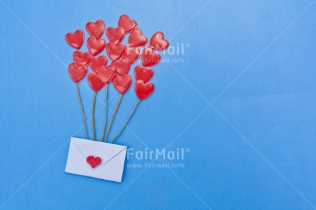 Fair Trade Photo Blue, Colour image, Envelope, Heart, Horizontal, Love, Marriage, Peru, Red, South America, Thinking of you, Valentines day, Wedding, White