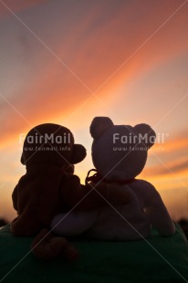 Fair Trade Photo Colour image, Love, Marriage, Peluche, Peru, Sky, South America, Sunset, Thinking of you, Valentines day, Vertical, Wedding