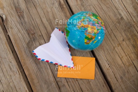 Fair Trade Photo Activity, Airplane, Colour image, Globe, Horizontal, Letter, Message, Multi-coloured, Peru, South America, Table, Travel, Travelling, Wood, World