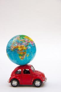 Fair Trade Photo Activity, Car, Colour image, Globe, Multi-coloured, Peru, Red, South America, Transport, Travel, Travelling, Vertical, World