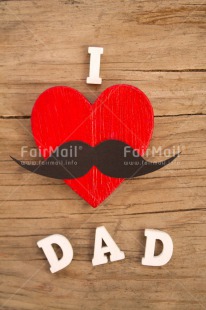 Fair Trade Photo Brother, Colour image, Father, Fathers day, Heart, Indoor, Letters, Love, Male, Mustache, Peru, Red, South America, Text, Vertical, Wood