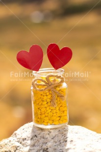 Fair Trade Photo Colour image, Day, Fathers day, Gift, Glass, Heart, Love, Marriage, Mothers day, Nature, Outdoor, Peru, Red, Ribbon, Rope, South America, Sweets, Thank you, Valentines day, Vertical, Wedding, Yellow